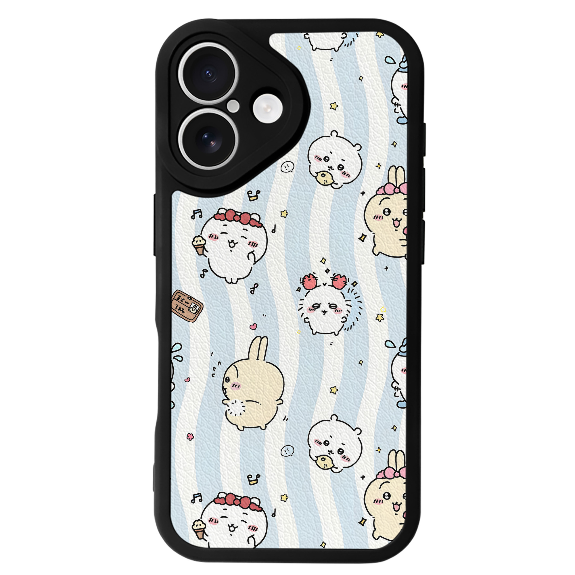 （画像用） ちいかわ Chii-kawa 【iPhone 16シリーズ対応】シリコンスマホケース（レザー調） 材質：シリコン